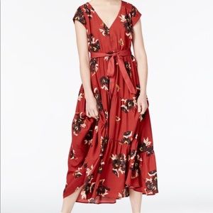 Free People New with tags Dress, Sienna red floral